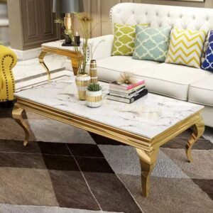 ZAWAI GOLD RECTANGLE MARBLE TOP