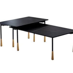 LAWRENCE BLACK 2PCS COFFEE TABLE SET