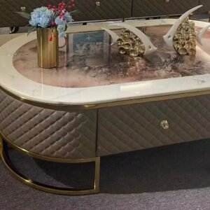 HOKKU BLENDED MARBLE TOP COFFEE TABLE