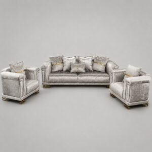 Rixos Silver and gold sofa set